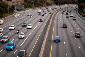 Los Angeles, CA - Crash on 110 Fwy at Century Blvd Injures One