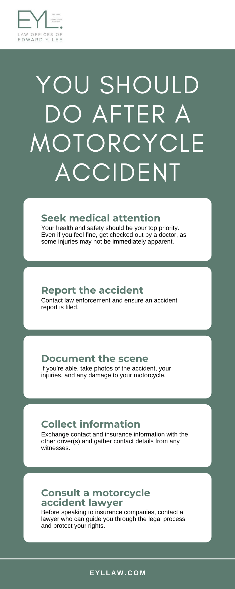 You Should Do After A Motorcycle Accident Infographic