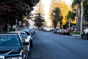 Los Angeles, CA - Collision blocks W Jefferson Blvd & West Blvd