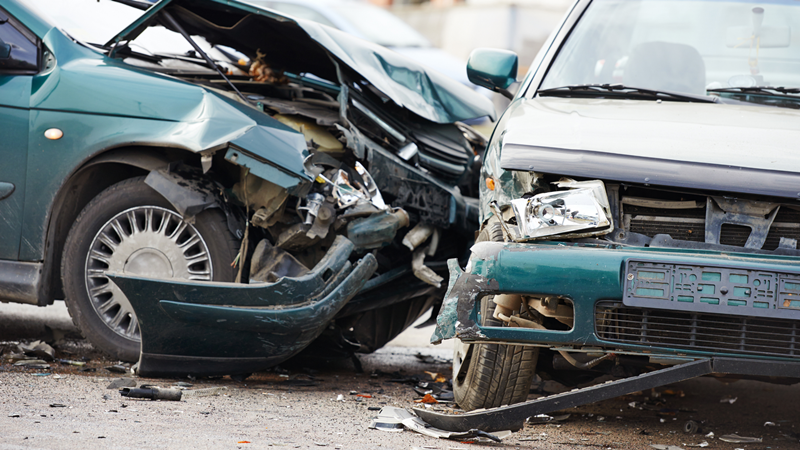 Santa Ana, CA - Car Crash with Injuries on Grand Ave near West 1st St