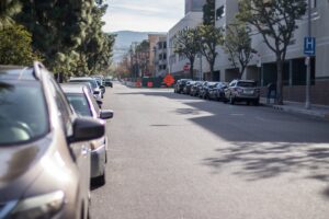 Los Angeles, CA – Police Vehicle Involved in Crash at S Olive St and W 1st St